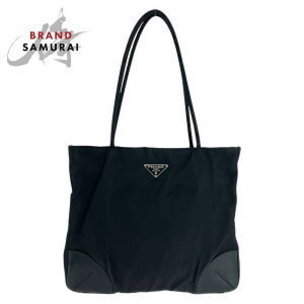 Prada Nylon Black Tessuto Triangular Shoulder Bag - image 2